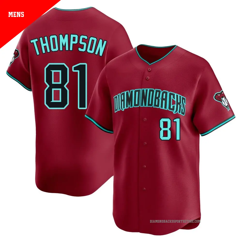 Men's ＃81 Ryan Thompson Arizona Diamondbacks Red Limited Alternate Jersey