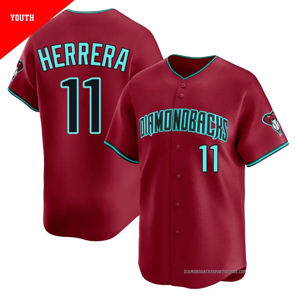 Youth ＃11 Jose Herrera Arizona Diamondbacks Red Limited Alternate Jersey