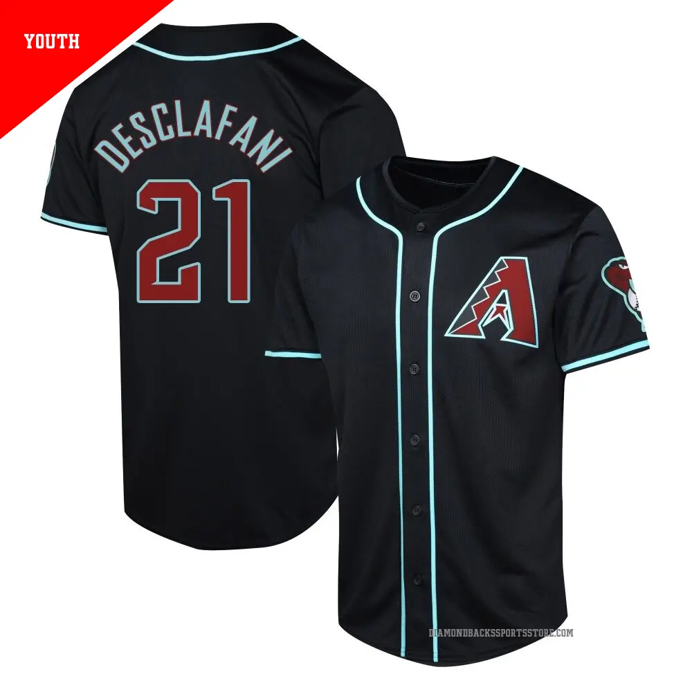 Youth ＃21 Anthony DeSclafani Arizona Diamondbacks Black Limited Alternate Jersey