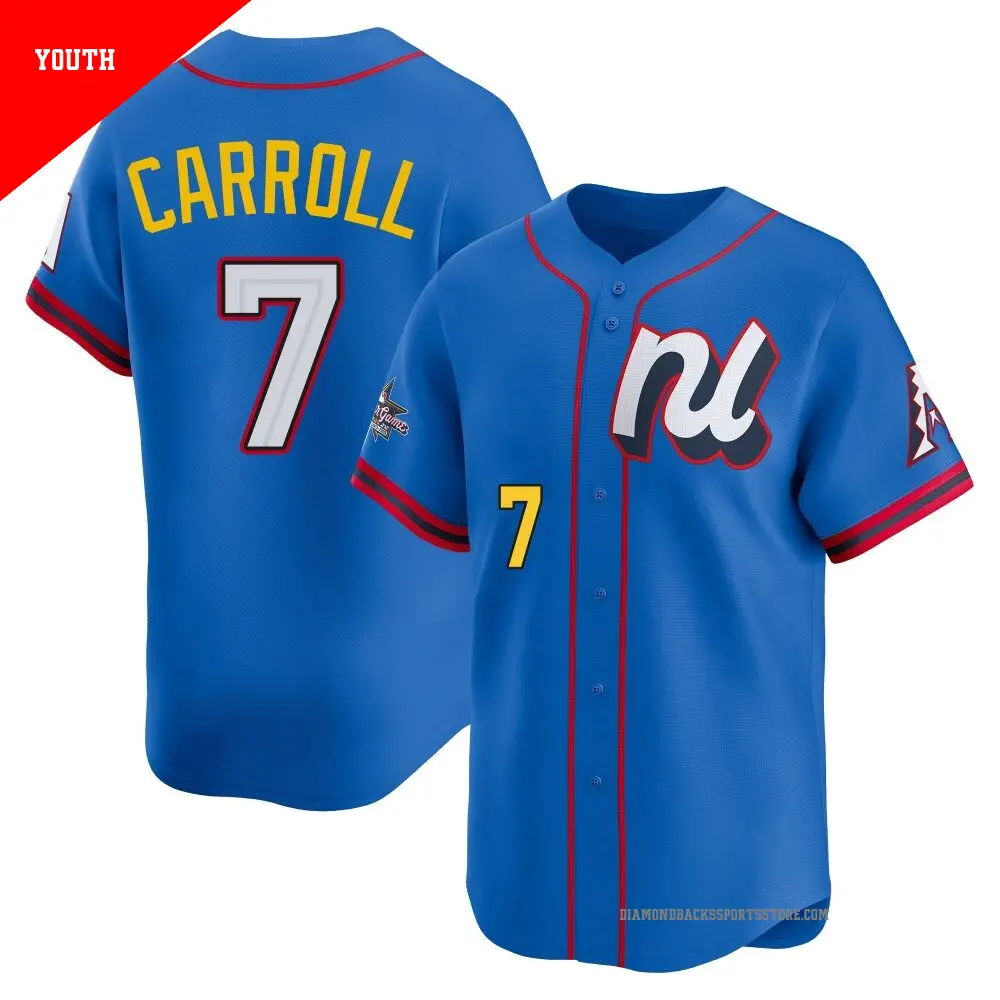 Youth ＃7 Corbin Carroll Arizona Diamondbacks Blue Limited National League 2025 All-Star Edition Jersey