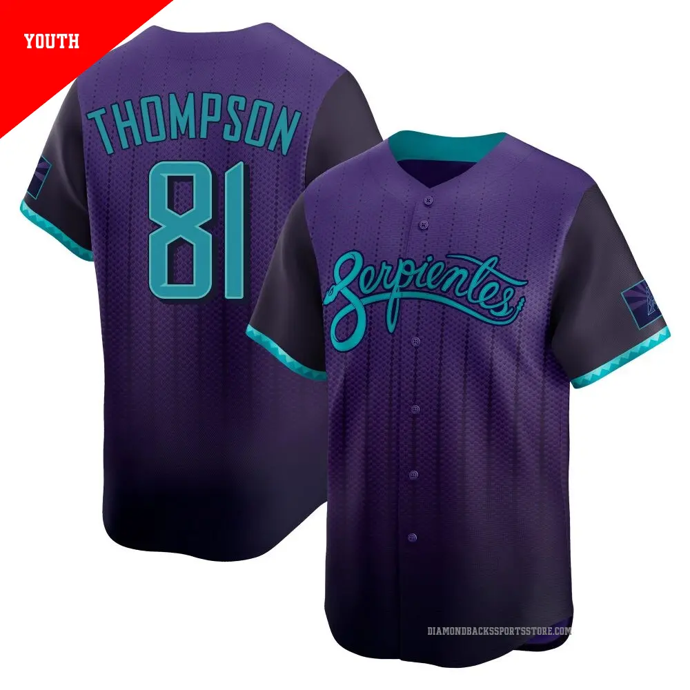 Youth ＃81 Ryan Thompson Arizona Diamondbacks Purple Limited 2025 City Connect Jersey