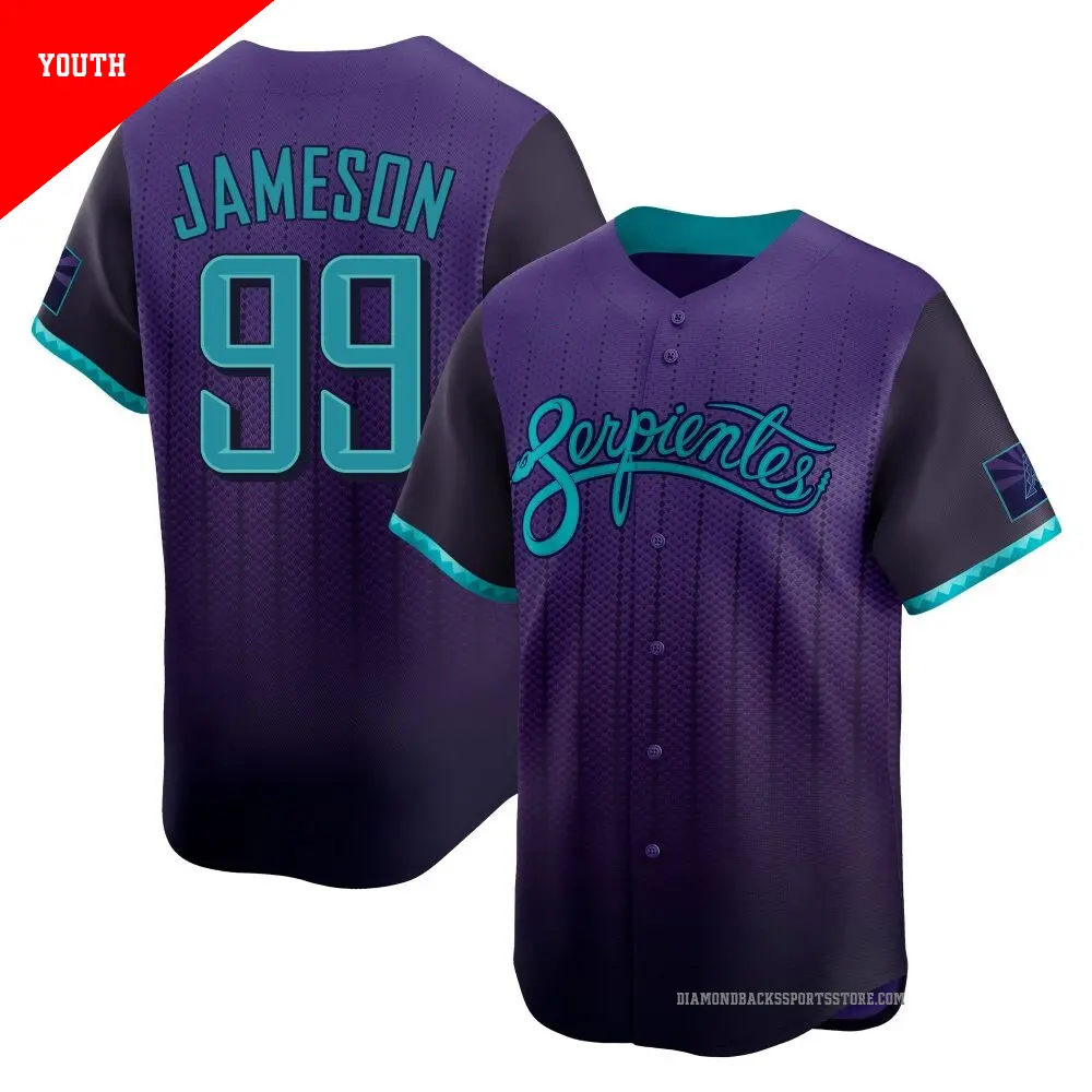 Youth ＃99 Drey Jameson Arizona Diamondbacks Purple Limited 2025 City Connect Jersey
